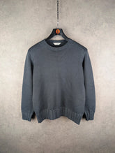 St Michael Jumper Mens Medium M Grey Knitted Vintage